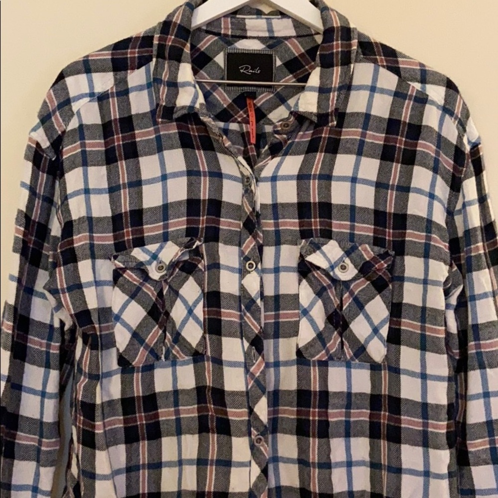 Rails Flannel Button Down Shirt - image 3